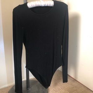 Black stretchy body suit